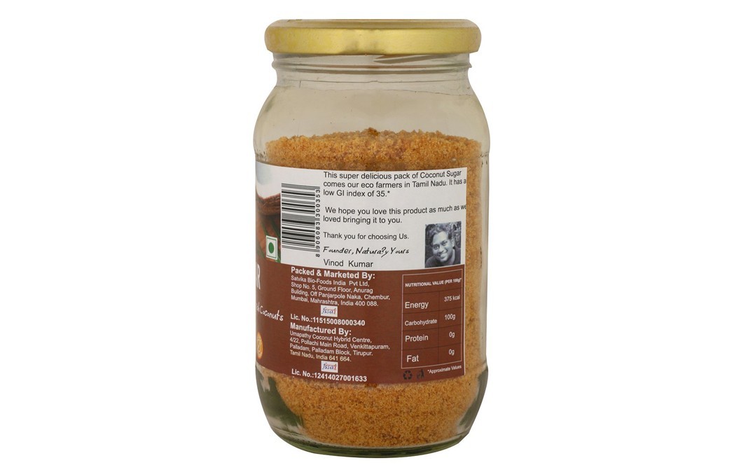 Naturally yours Coconut Sugar    Glass Jar  200 grams